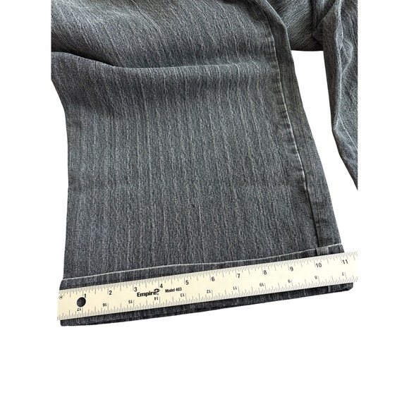 Dressbarn Women Dress Pants Waist 20 Gray Pinstripe Straight Leg Career Casual - Picture 13 of 13